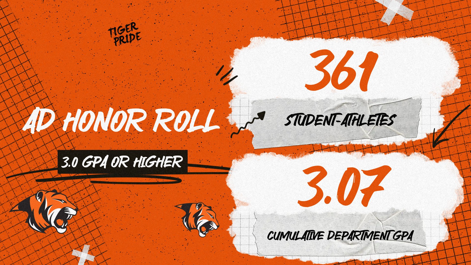 361 Tigers Make Fall 2025 AD Honor Roll