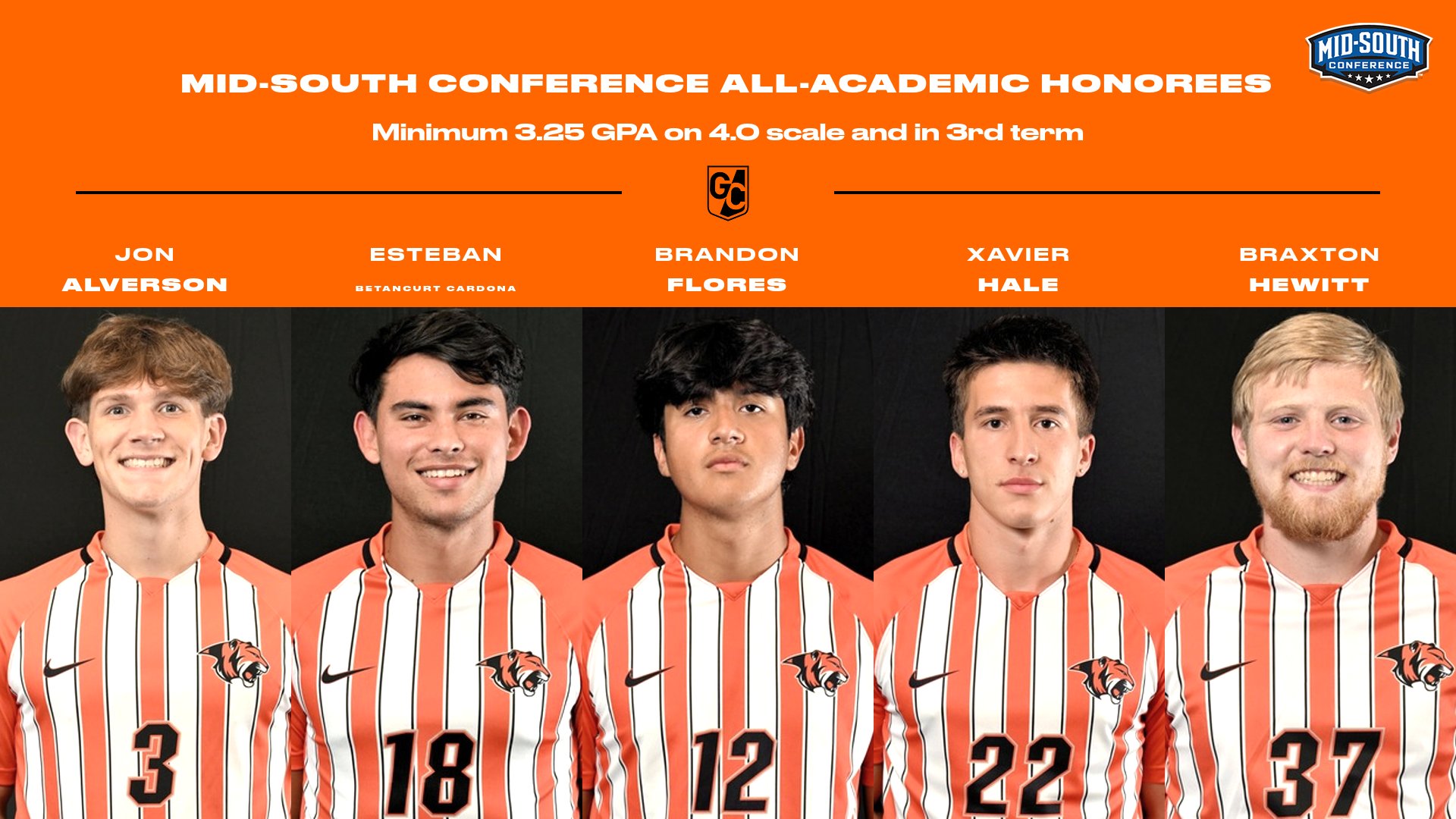 10 Men's Soccer Tigers named MSC All-Academic