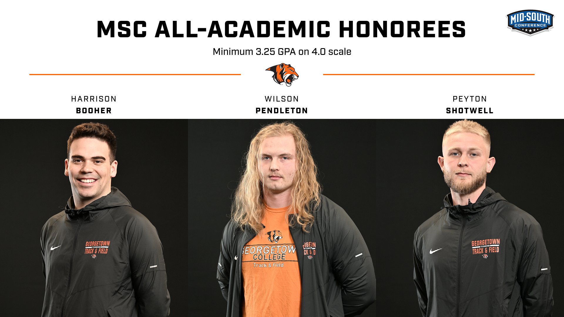 Men's T&F gets 3 MSC All-Academic Honorees