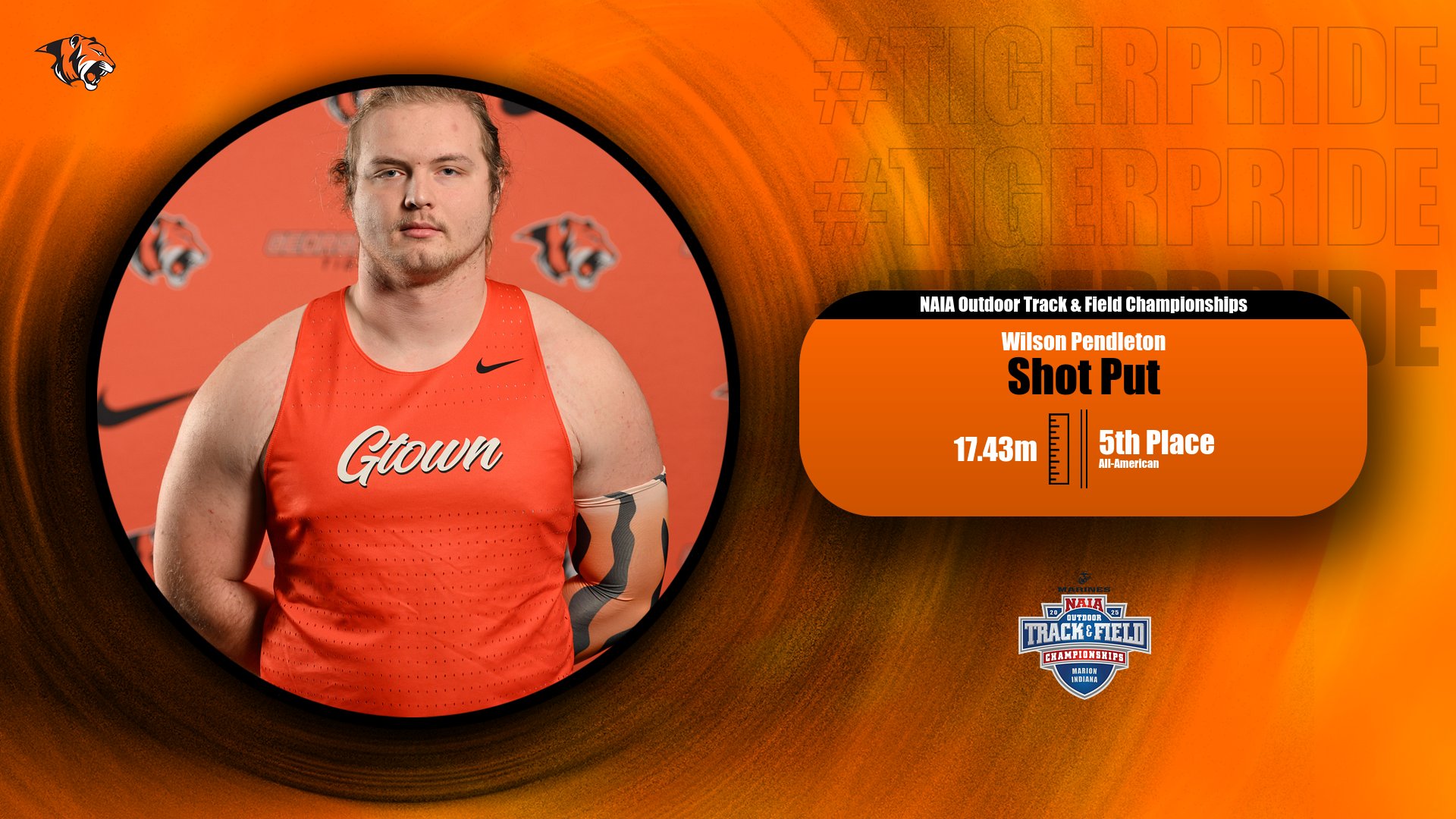 Wilson Pendleton throws PR, secures another All-American nod