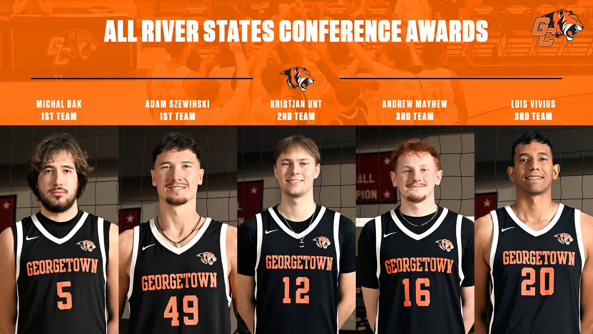 Five Tigers Selected to River States All-Conference Teams