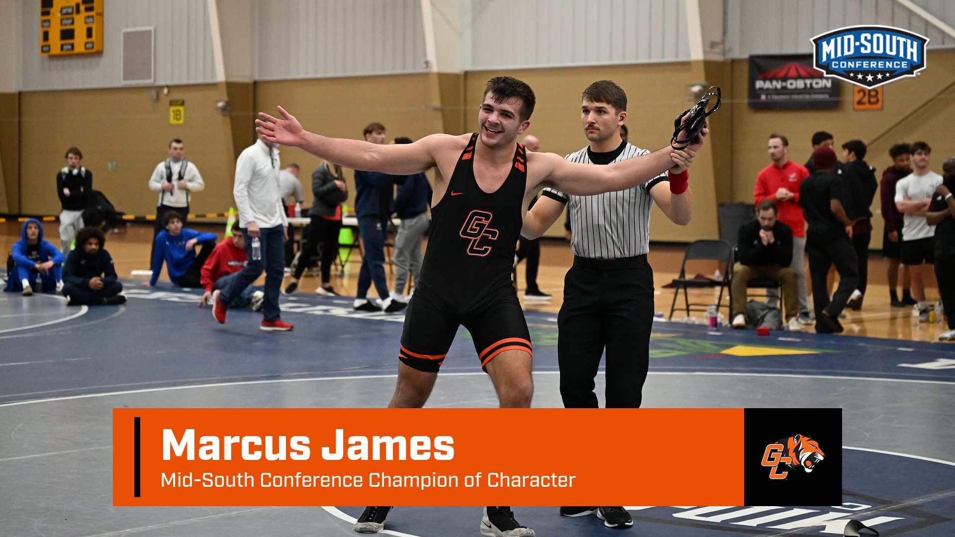 Marcus James Named to the Mid-South Conference Champion of Character Team