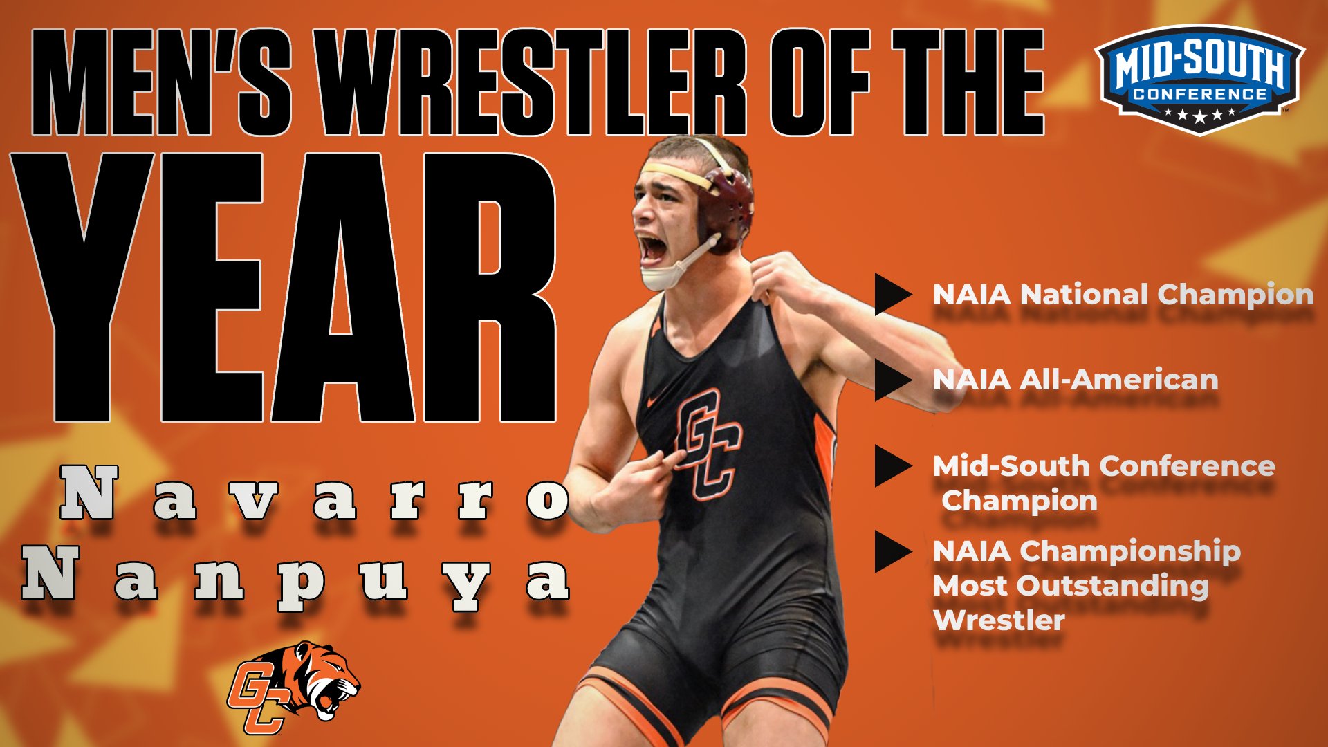 Navarro Nanpuya Named MSC Men's Wrestler of the Year